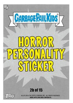 2019 Topps Garbage Pail Kids: Revenge of Oh, the Horror-ible! - Blood Splatter Purple #2b Conflicting Carpenter Back