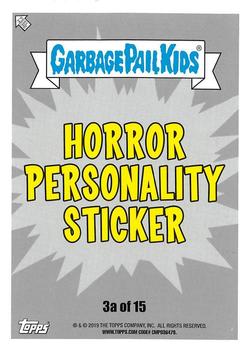2019 Topps Garbage Pail Kids: Revenge of Oh, the Horror-ible! - Blood Splatter Purple #3a Vincent Slice Back