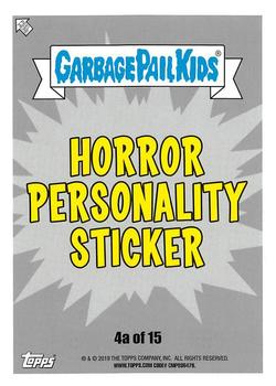 2019 Topps Garbage Pail Kids: Revenge of Oh, the Horror-ible! - Blood Splatter Purple #4a Suspenseful Stephen Back