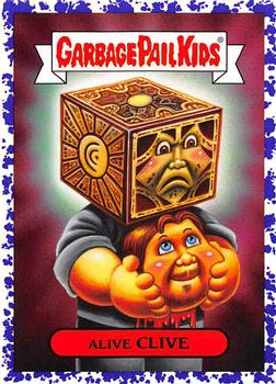 2019 Topps Garbage Pail Kids: Revenge of Oh, the Horror-ible! - Blood Splatter Purple #5a Alive Clive Front