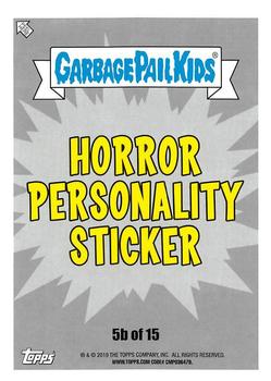 2019 Topps Garbage Pail Kids: Revenge of Oh, the Horror-ible! - Blood Splatter Purple #5b Boxy Barker Back