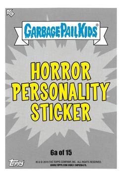 2019 Topps Garbage Pail Kids: Revenge of Oh, the Horror-ible! - Blood Splatter Purple #6a Gorging George Back