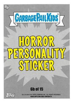 2019 Topps Garbage Pail Kids: Revenge of Oh, the Horror-ible! - Blood Splatter Purple #6b Roaming Romero Back