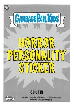 2019 Topps Garbage Pail Kids: Revenge of Oh, the Horror-ible! - Blood Splatter Purple #8b Gross Guillermo Back