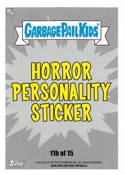 2019 Topps Garbage Pail Kids: Revenge of Oh, the Horror-ible! - Blood Splatter Purple #11b Boob Tube Briggs Back