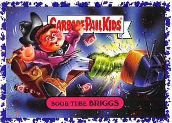 2019 Topps Garbage Pail Kids: Revenge of Oh, the Horror-ible! - Blood Splatter Purple #11b Boob Tube Briggs Front