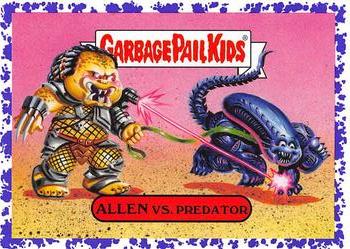 2019 Topps Garbage Pail Kids: Revenge of Oh, the Horror-ible! - Blood Splatter Purple #1a Allen vs. Predator Front