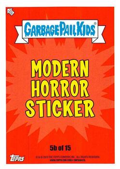2019 Topps Garbage Pail Kids: Revenge of Oh, the Horror-ible! - Blood Splatter Purple #5b Sid Malicious Back