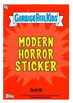 2019 Topps Garbage Pail Kids: Revenge of Oh, the Horror-ible! - Blood Splatter Purple #7a Crazed Kathy Back