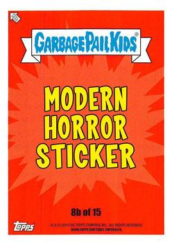 2019 Topps Garbage Pail Kids: Revenge of Oh, the Horror-ible! - Blood Splatter Purple #8b Eyeball Paul Back