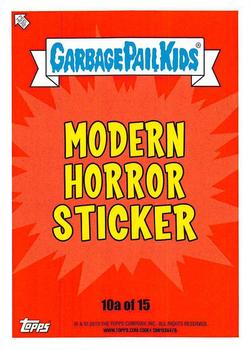 2019 Topps Garbage Pail Kids: Revenge of Oh, the Horror-ible! - Blood Splatter Purple #10a Grudge Judge Back