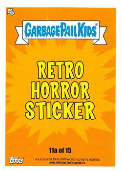 2019 Topps Garbage Pail Kids: Revenge of Oh, the Horror-ible! - Blood Splatter Purple #11a Dan Tasm Back