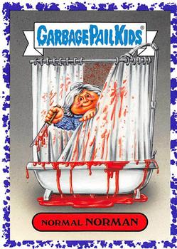 2019 Topps Garbage Pail Kids: Revenge of Oh, the Horror-ible! - Blood Splatter Purple #11a Normal Norman Front
