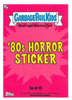 2019 Topps Garbage Pail Kids: Revenge of Oh, the Horror-ible! - Black Light #5a Thumb Warren Back