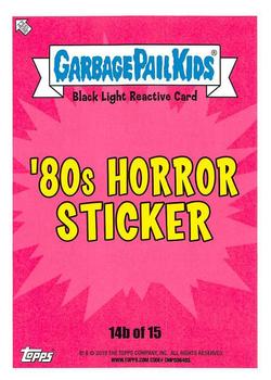 2019 Topps Garbage Pail Kids: Revenge of Oh, the Horror-ible! - Black Light #14b Revealing Roddy Back