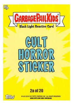 2019 Topps Garbage Pail Kids: Revenge of Oh, the Horror-ible! - Black Light #2a Basket Casey Back