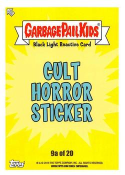 2019 Topps Garbage Pail Kids: Revenge of Oh, the Horror-ible! - Black Light #9a Hans Cuffed Back