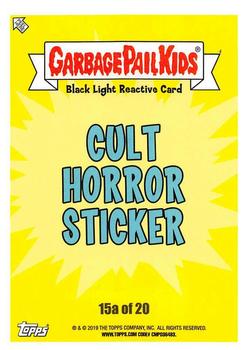 2019 Topps Garbage Pail Kids: Revenge of Oh, the Horror-ible! - Black Light #15a Organ Nick Back