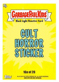 2019 Topps Garbage Pail Kids: Revenge of Oh, the Horror-ible! - Black Light #16a Barb Wire Back