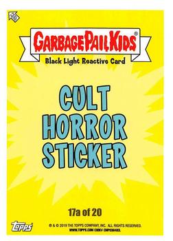 2019 Topps Garbage Pail Kids: Revenge of Oh, the Horror-ible! - Black Light #17a Trapped Travis Back