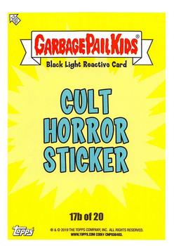 2019 Topps Garbage Pail Kids: Revenge of Oh, the Horror-ible! - Black Light #17b Stuck Chuck Back