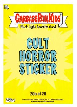 2019 Topps Garbage Pail Kids: Revenge of Oh, the Horror-ible! - Black Light #20a Liv Stick Back