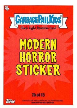 2019 Topps Garbage Pail Kids: Revenge of Oh, the Horror-ible! - Black Light #7b Biggest Fan Ann Back