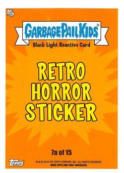 2019 Topps Garbage Pail Kids: Revenge of Oh, the Horror-ible! - Black Light #7a Kingston Kong Back