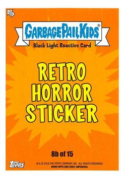 2019 Topps Garbage Pail Kids: Revenge of Oh, the Horror-ible! - Black Light #8b Crissy-Lis Back