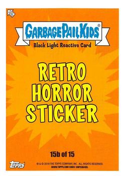 2019 Topps Garbage Pail Kids: Revenge of Oh, the Horror-ible! - Black Light #15b Staring Contessa Back