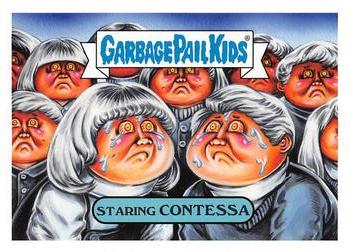 2019 Topps Garbage Pail Kids: Revenge of Oh, the Horror-ible! - Black Light #15b Staring Contessa Front