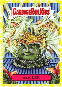 2019 Topps Garbage Pail Kids: Revenge of Oh, the Horror-ible! - Blood Splatter Yellow #1b R.I.P. Lee Front