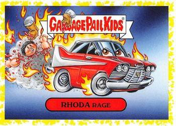2019 Topps Garbage Pail Kids: Revenge of Oh, the Horror-ible! - Blood Splatter Yellow #2a Rhoda Rage Front