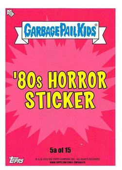 2019 Topps Garbage Pail Kids: Revenge of Oh, the Horror-ible! - Blood Splatter Yellow #5a Thumb Warren Back