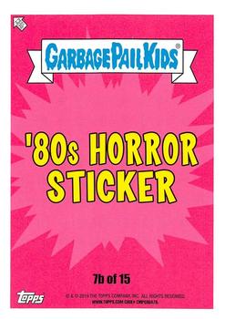 2019 Topps Garbage Pail Kids: Revenge of Oh, the Horror-ible! - Blood Splatter Yellow #7b Melting Melvin Back