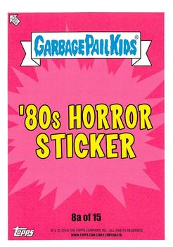 2019 Topps Garbage Pail Kids: Revenge of Oh, the Horror-ible! - Blood Splatter Yellow #8a Lost Boyd Back