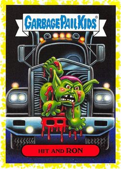 2019 Topps Garbage Pail Kids: Revenge of Oh, the Horror-ible! - Blood Splatter Yellow #9b Hit and Ron Front