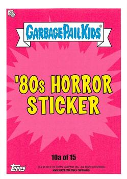 2019 Topps Garbage Pail Kids: Revenge of Oh, the Horror-ible! - Blood Splatter Yellow #10a Homicide El Back