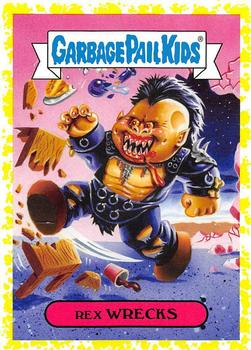 2019 Topps Garbage Pail Kids: Revenge of Oh, the Horror-ible! - Blood Splatter Yellow #11a Rex Wrecks Front