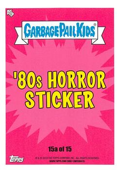 2019 Topps Garbage Pail Kids: Revenge of Oh, the Horror-ible! - Blood Splatter Yellow #15a Kill or Be Kilian Back