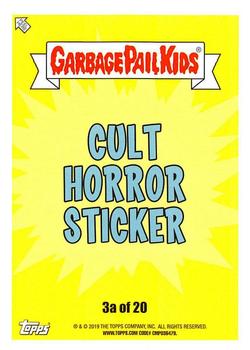 2019 Topps Garbage Pail Kids: Revenge of Oh, the Horror-ible! - Blood Splatter Yellow #3a Green Infer-Noah Back