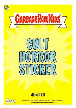 2019 Topps Garbage Pail Kids: Revenge of Oh, the Horror-ible! - Blood Splatter Yellow #4b Sewer Susie Back