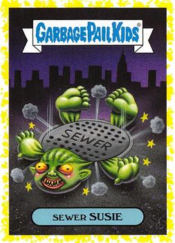2019 Topps Garbage Pail Kids: Revenge of Oh, the Horror-ible! - Blood Splatter Yellow #4b Sewer Susie Front