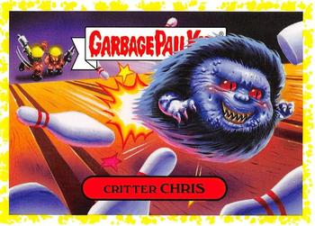 2019 Topps Garbage Pail Kids: Revenge of Oh, the Horror-ible! - Blood Splatter Yellow #5a Critter Chris Front