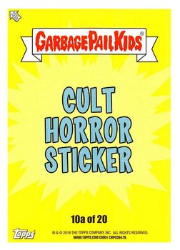 2019 Topps Garbage Pail Kids: Revenge of Oh, the Horror-ible! - Blood Splatter Yellow #10a Motel Mel Back