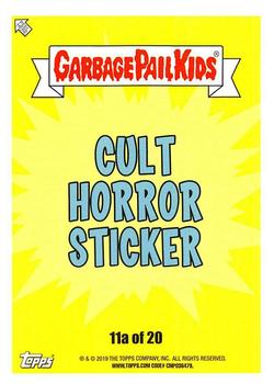 2019 Topps Garbage Pail Kids: Revenge of Oh, the Horror-ible! - Blood Splatter Yellow #11a Jumping Jiang Back