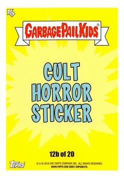 2019 Topps Garbage Pail Kids: Revenge of Oh, the Horror-ible! - Blood Splatter Yellow #12b Bam Bam Sam Back