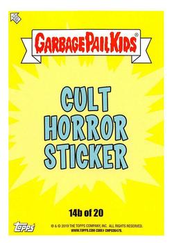 2019 Topps Garbage Pail Kids: Revenge of Oh, the Horror-ible! - Blood Splatter Yellow #14b Andy Climactic Back