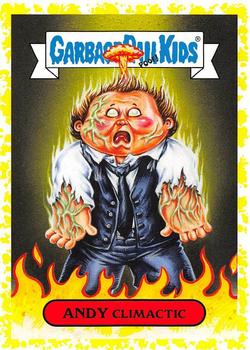 2019 Topps Garbage Pail Kids: Revenge of Oh, the Horror-ible! - Blood Splatter Yellow #14b Andy Climactic Front