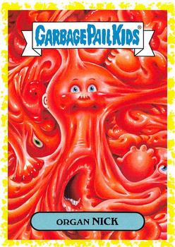 2019 Topps Garbage Pail Kids: Revenge of Oh, the Horror-ible! - Blood Splatter Yellow #15a Organ Nick Front
